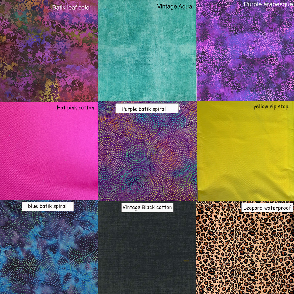 Holographic Blue Geometric Leather makeup purse