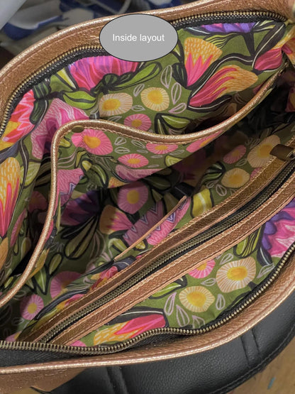 Metallic Gold Italian Hobo, 2 sizes