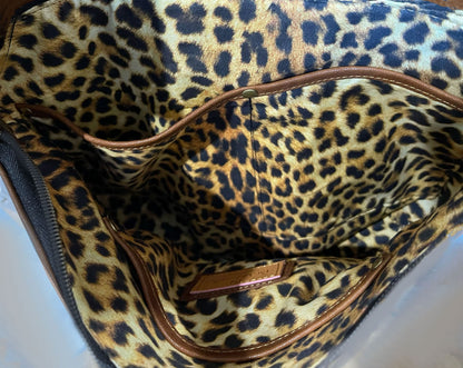 Teal Tooled Western Floral Leather Crossbody