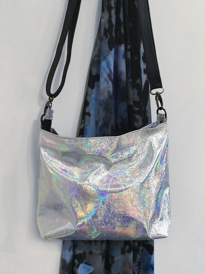 Holographic Silver crossbody bag