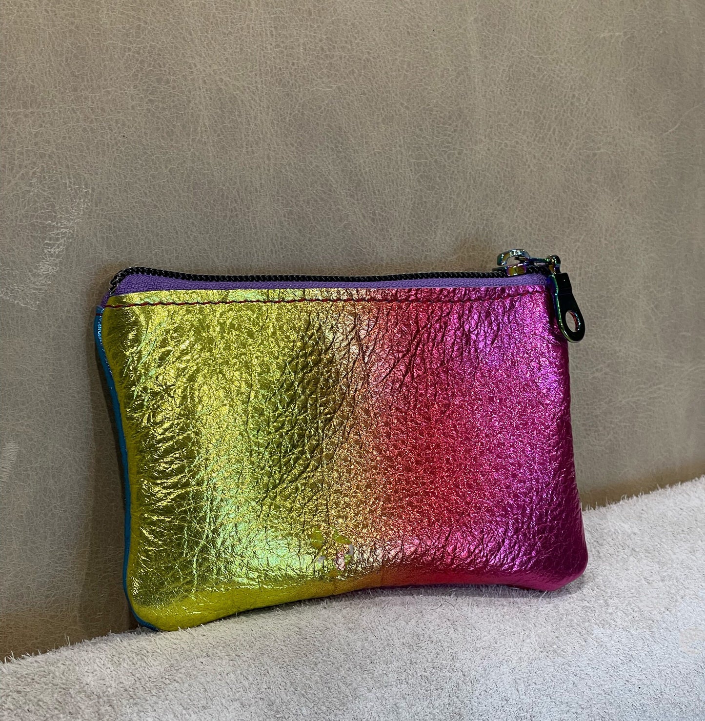 Rainbow Metallic coin purse