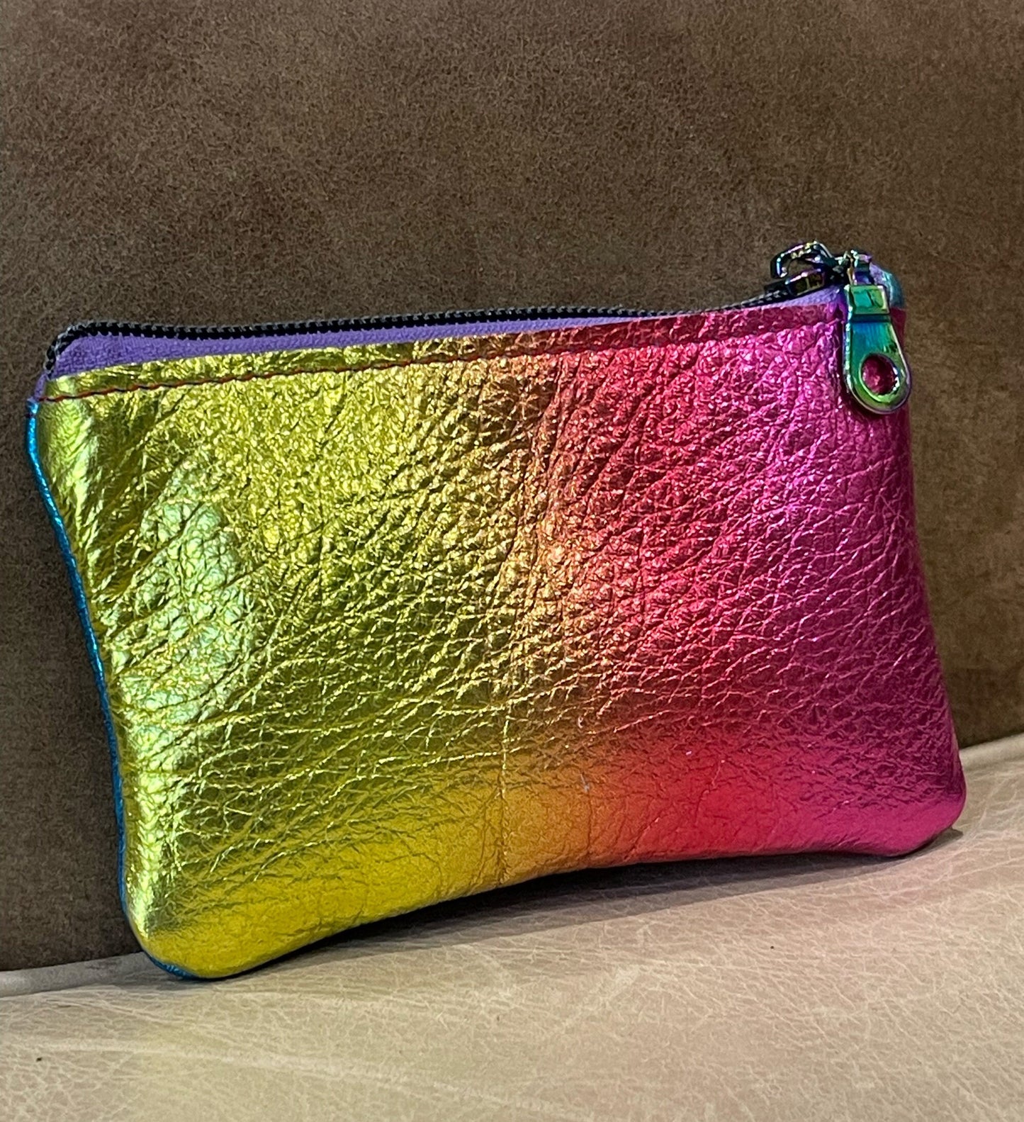 Rainbow Metallic coin purse